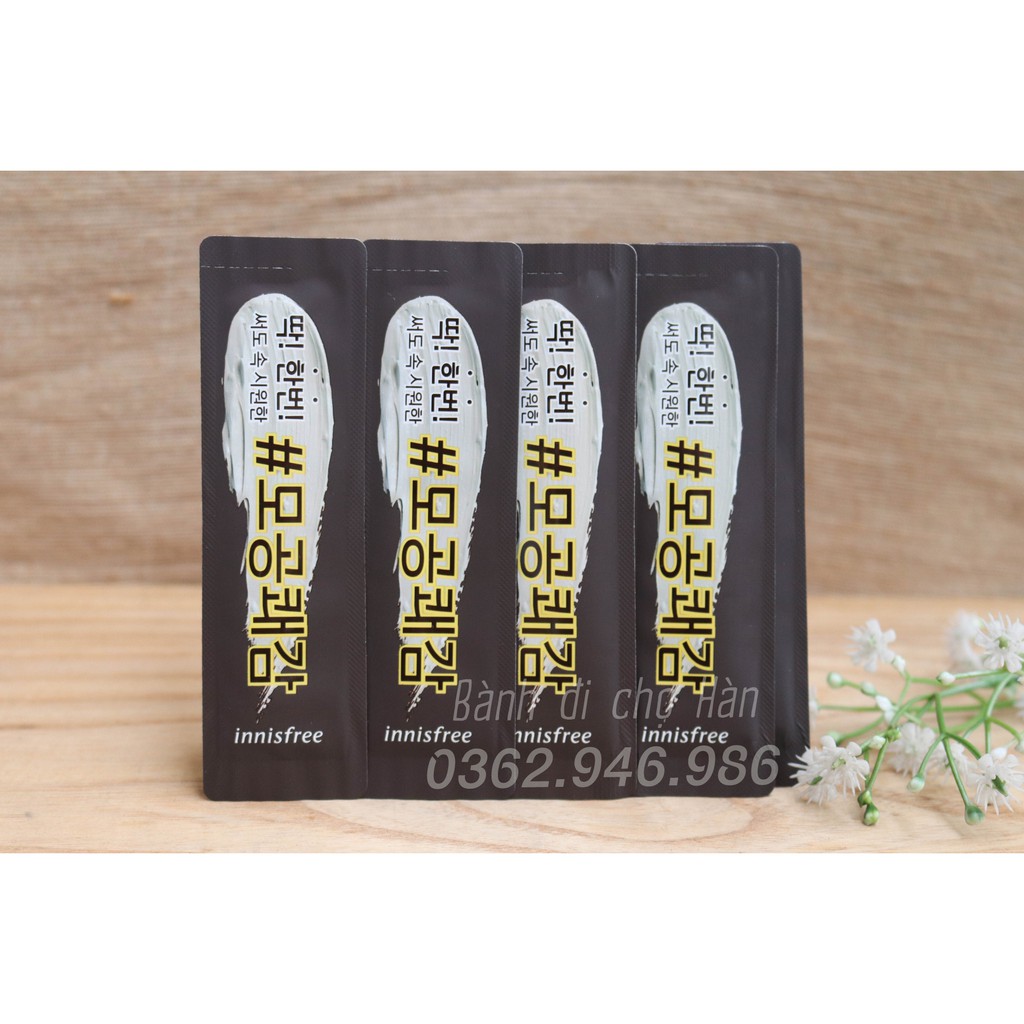 [Sample] Mặt Nạ Đất Sét Dành Cho Mụn Đầu Đen Innisfree Super Volcanic Pore Clay Mask 2X 3g