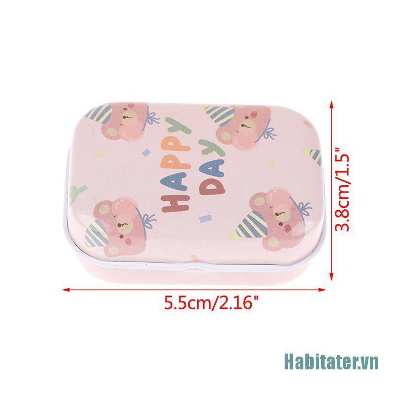 【Habitater】1X Sealed Tin Box Jar Packaging Boxes Jewelry Candy Coin Earrings Headphone Gift