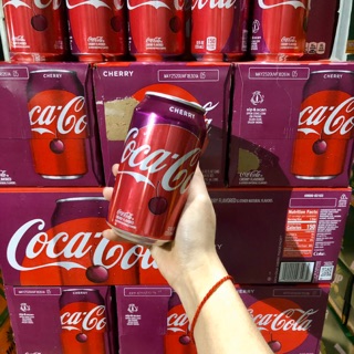 Coca cherry mỹ thùng 12 lon