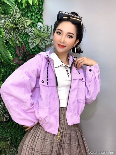 🌵 𝐓𝐡𝐞𝐔𝐥𝐳𝐳𝐚𝐧𝐠 🌵 022 Áo Khoác Nữ KaKi Nhung Thêu Chữ Form Cánh Dơi. Áo Chống Nắng Bán Sỉ | BigBuy360 - bigbuy360.vn