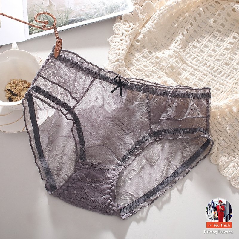  Quần lót ren nơ HAVANA xuyên thấu sexy- quần chip nữ freesize FLQ36 | BigBuy360 - bigbuy360.vn