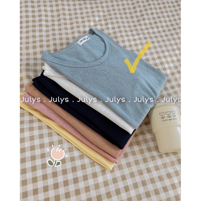 [Mã WASKT304 giảm 15% tối đa 30K đơn 99K] Áo tee basic màu pastel (ảnh thật shop chụp kèm video) | BigBuy360 - bigbuy360.vn