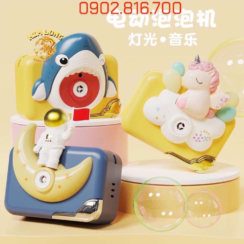 ĐỒ CHƠI MÁY CHỤP HÌNH THỔI XÀ BÔNG BONG BÓNG XÀ PHÒNG HÌNH NGỰA PONY VÀ PHI HÀNH GIA SỬ DỤNG PIN THỔI TỰ ĐỘNG