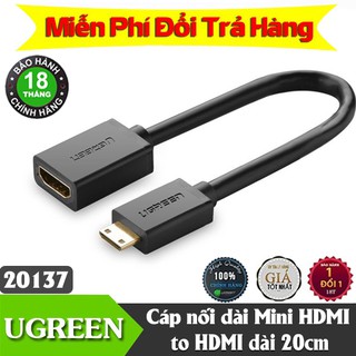 Cáp Mini HDMI ra HDMI 2.0 Hỗ trợ 4K@60Hz Cao Cấp Hàng Chính Hãng UGREEN UG-20137