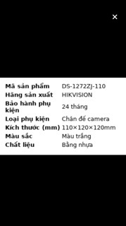 Chân đế camera Hikvision DS-1272ZJ-110