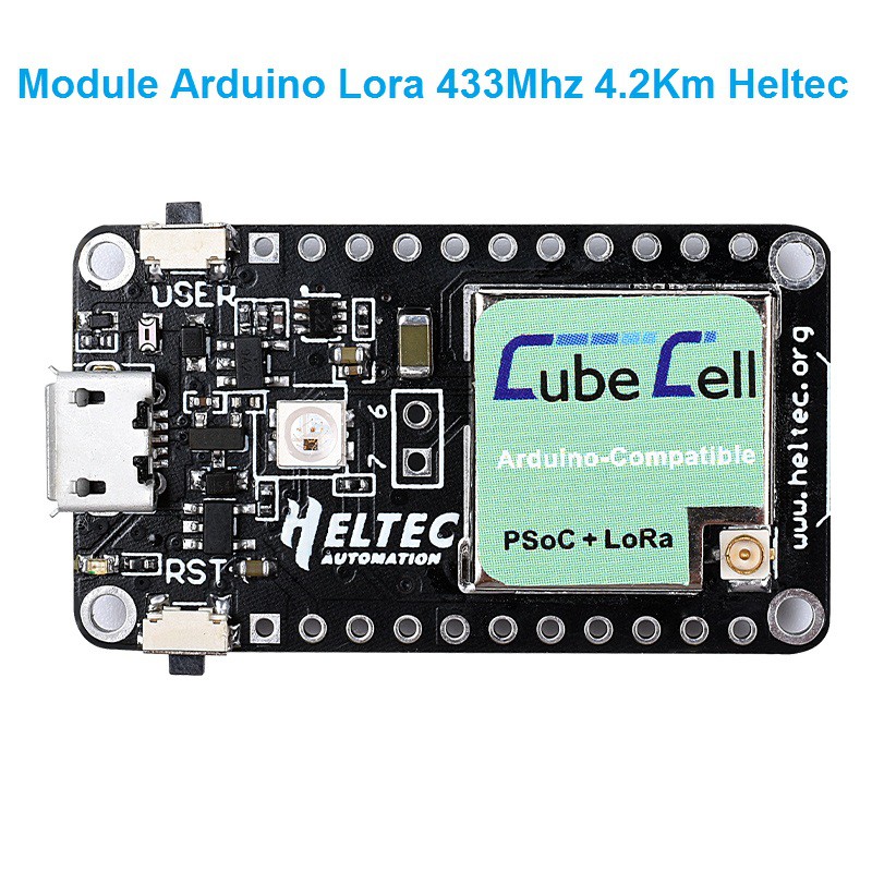 Module Arduino ASR6501 Giao Tiếp Lora 433Mhz 4.2Km Heltec CubeCell