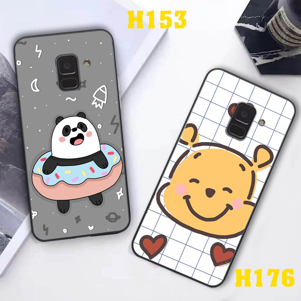 [ FREESHIP 50K ] Ốp Samsung A8 2018 - Samsung A6 - Samsung A8 Plus - Samsung A6 Plus - Samsung j8 In Hình Gấu Đáng Yêu