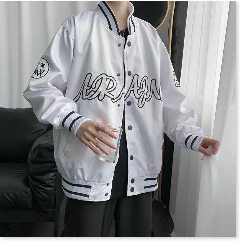 ( BIG SALE) ÁO KHOÁC BOMBER NAM NÚT BẤM IN CHỮ PHÍA TRƯỚC, CHẤT DÙ 2 LỚP, MẶC CHỐNG NẮNG, ĐI CHƠI, ĐI HỌC, LÊN FORM NHƯ