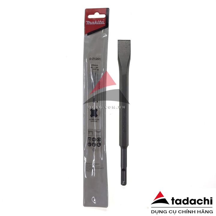 Mũi đục dẹp 20x230mm chuôi Sds Plus Makita D-71261 | Tadachi