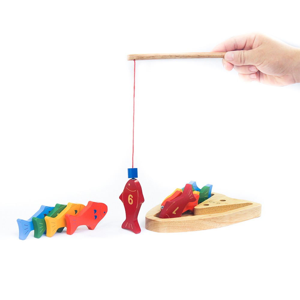 Đồ chơi gỗ Winwintoys - Câu 10 cá số 60362