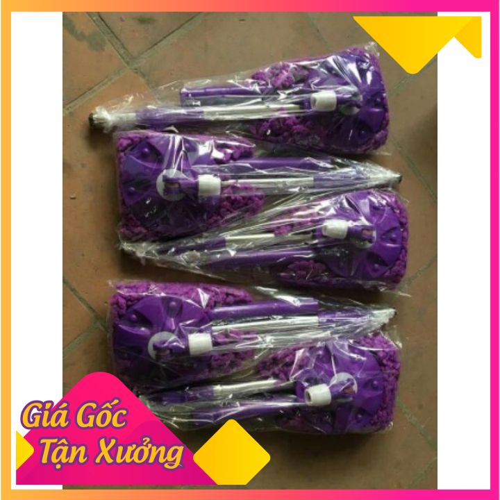 Chổi lau nhà đế nhựa dùng thay thế bộ lau nhà có thùng   cây lau chắc chắn bông thấm nước