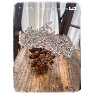 vương miện cô dâu đính đá