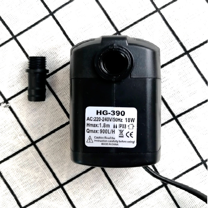 Bơm bể cá model HG-390 công suất 18w lực phun mạnh