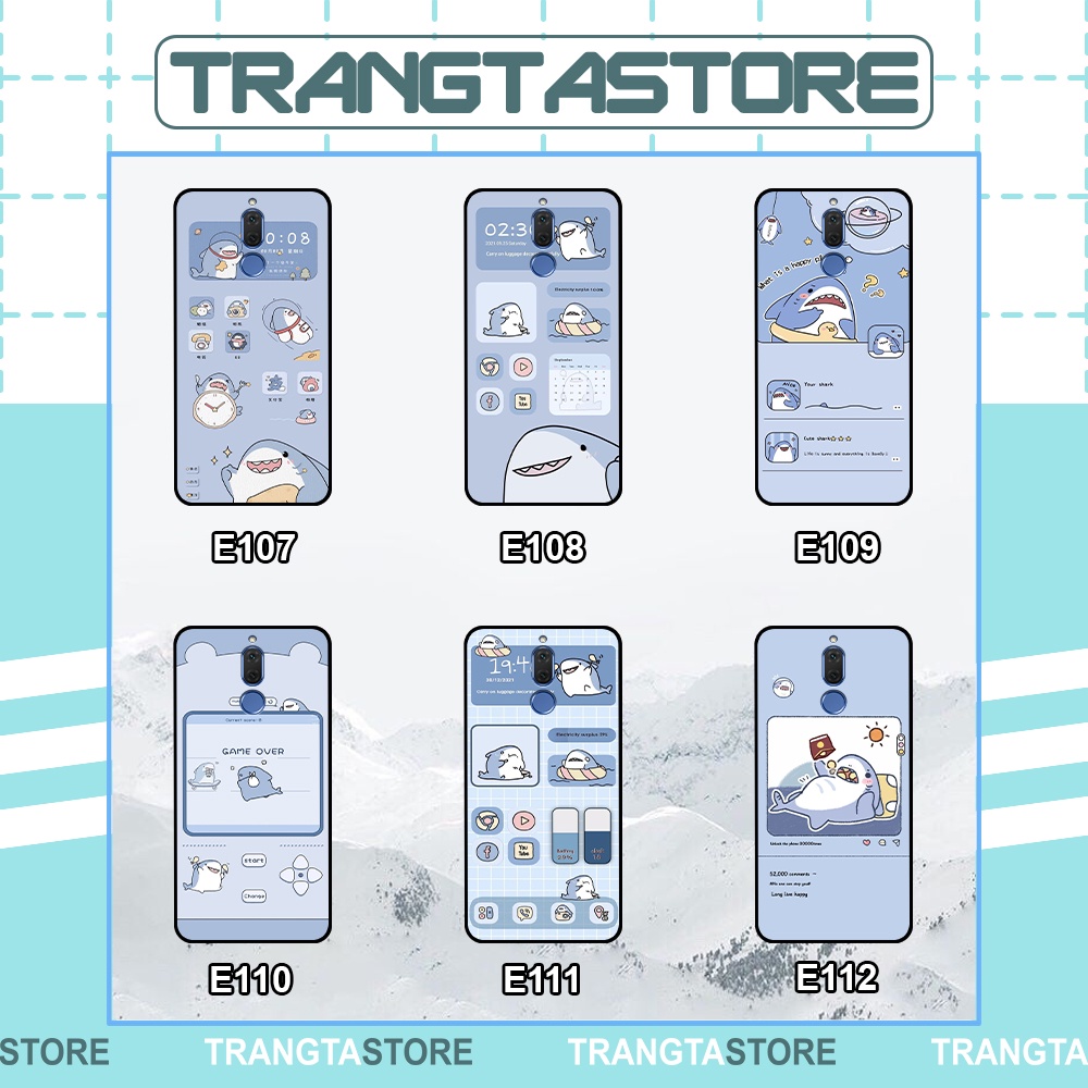 Ốp Huawei Nova 2i in hình nền cá mập đáng yêu giá rẻ