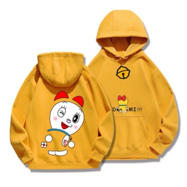 Áo hoodie vải nỉ lót bông dày dặn in Dore chu | BigBuy360 - bigbuy360.vn
