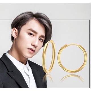 Bông Tai Khuyên Tròn Inox - Khuyên Tai Sơn Tùng MTP phong cách thần tượng
