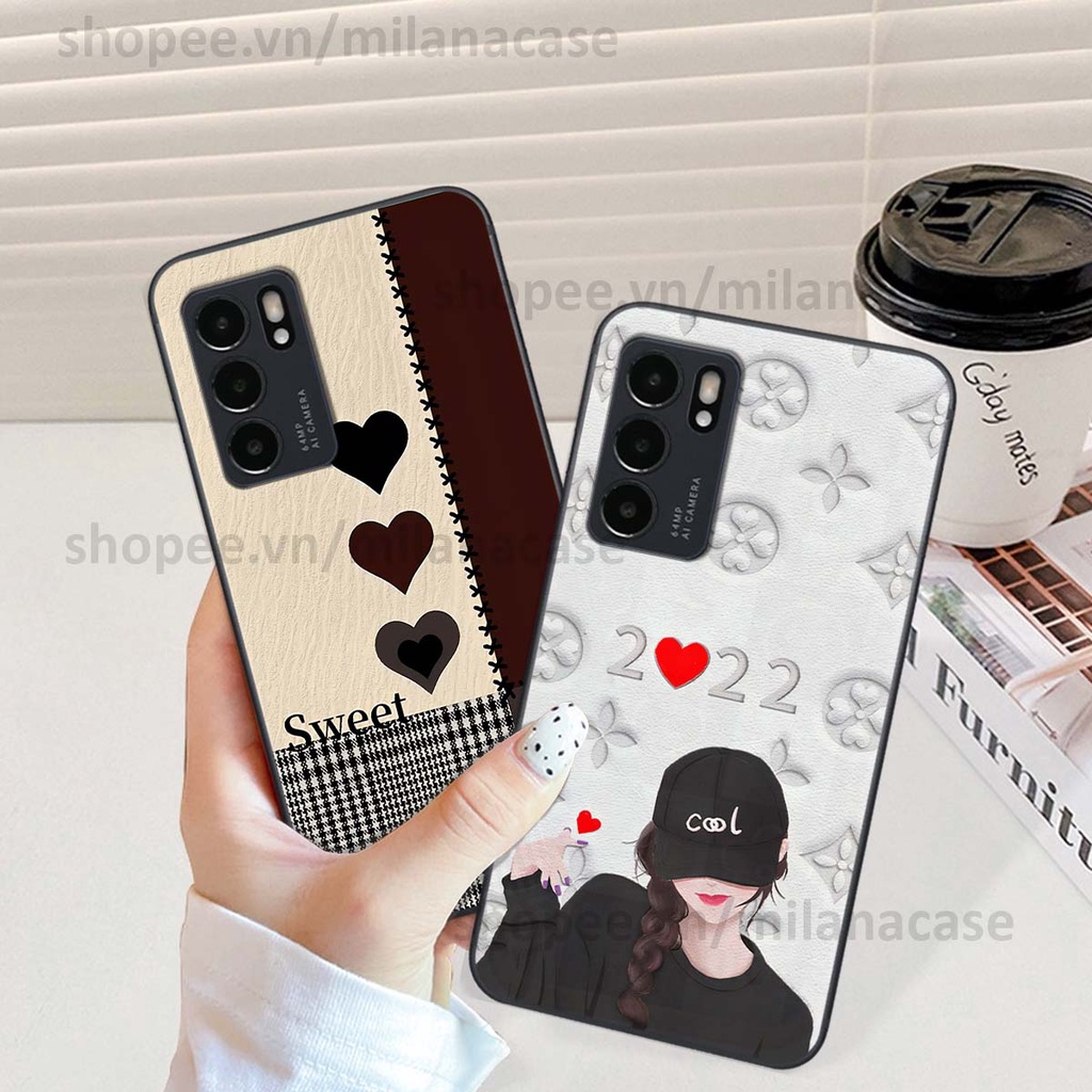 Ốp Oppo Reno6 / Reno6 Z 5G / Reno 6 hình trái tim be love tình yêu siêu đẹp, cá tính, thời trang