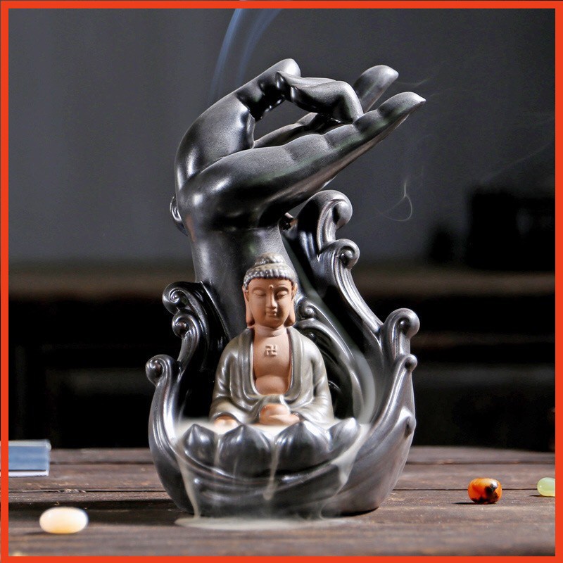 Thác khói trầm hương  SIÊU SALE  Thác mini tiểu cảnh phong thủy  Đốt trầm trang trí