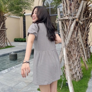 Đầm RINNA - Đầm babydoll cổ phối bèo
