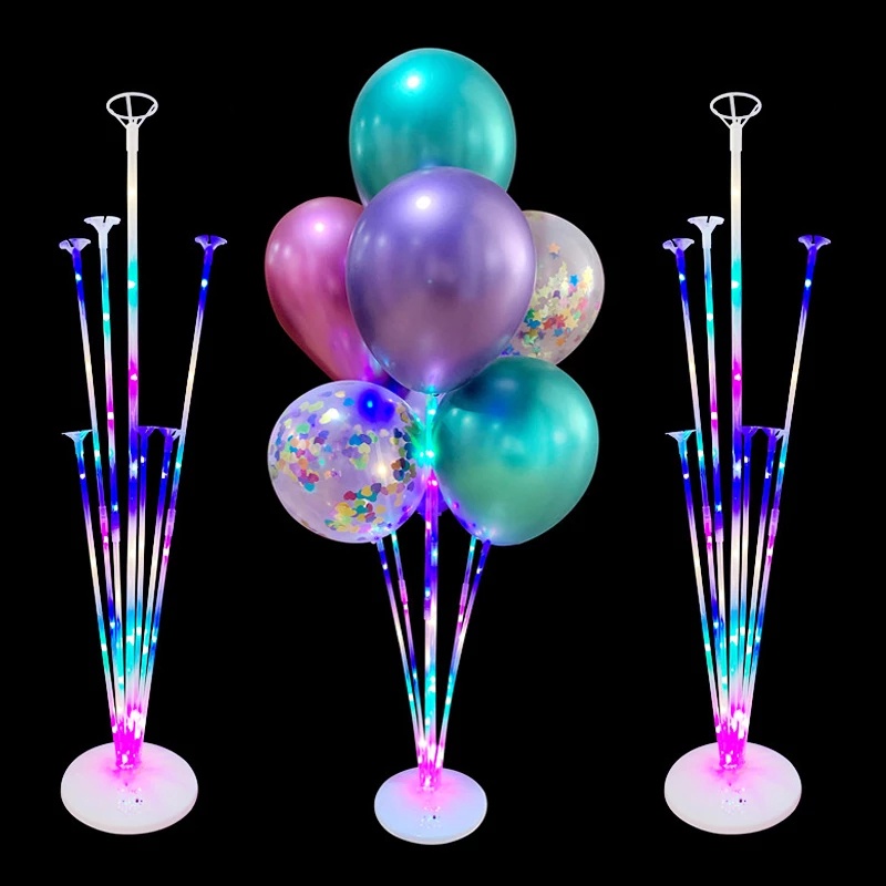 1 Bộ Giá Đỡ Gắn Bong Bóng Đèn LED Trong Suốt Trang Trí Tiệc Cưới Sinh Nhật