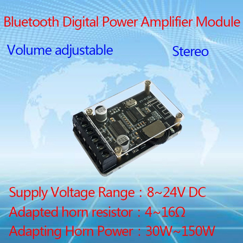 10W / 15W / 20W Stereo Bluetooth 5.0 Bảng mạch khuếch đại công suất 12V / 24V Mô-đun khuếch đại kỹ thuật số công suất cao XY-P15W