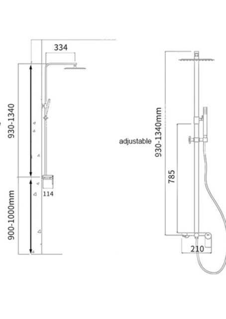 (Sale khủng) Bộ sen cây tắm nóng lạnh Inox SUS 304 Cao cấp