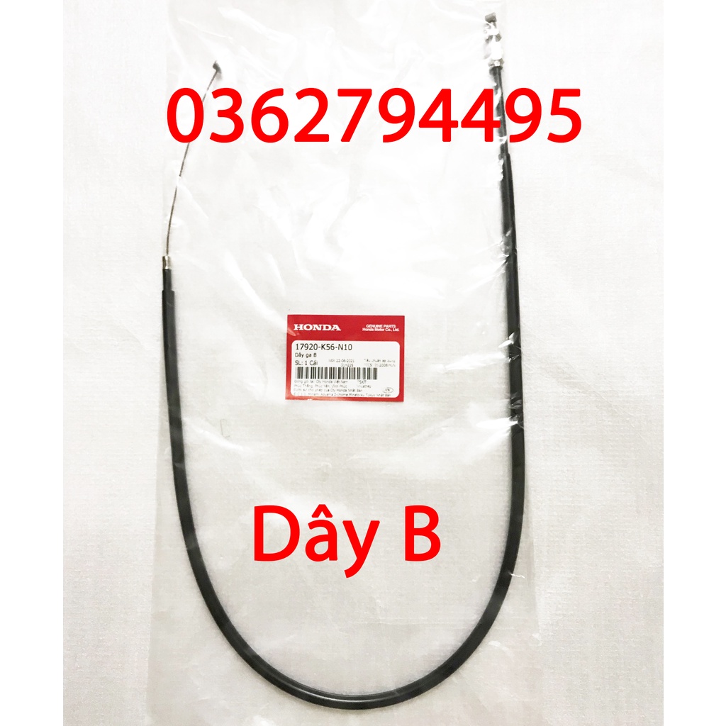 Bộ Dây ga A và B Winner v1/Winner X/Winner V3 Zin chính hãng Honda