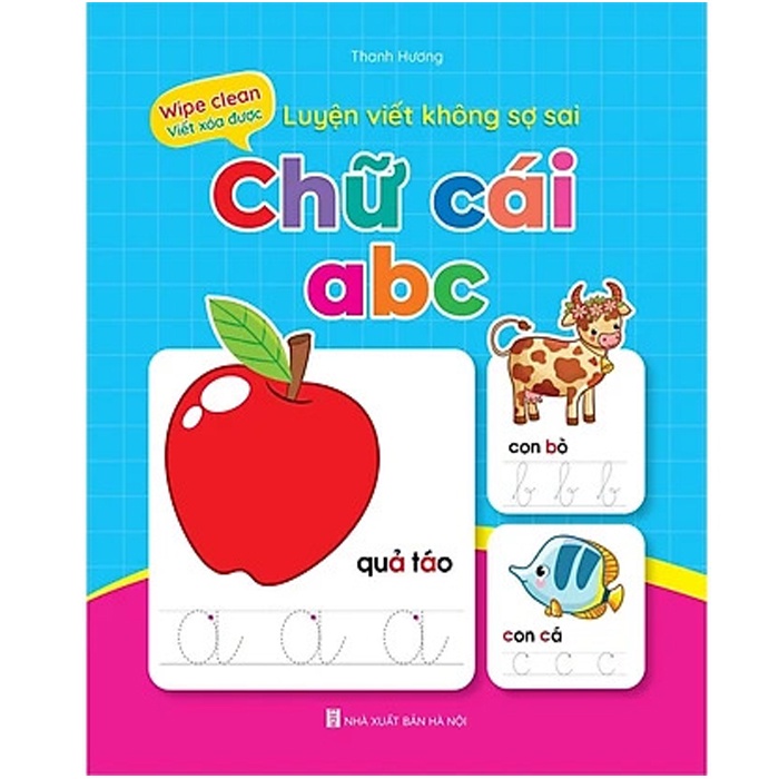 Sách Bộ Vở Viết Xóa Được - Wipe Clean: Luyện Viết Không Sợ Sai ( Bộ 5 Cuốn) - Tặng Kèm 2 Bút