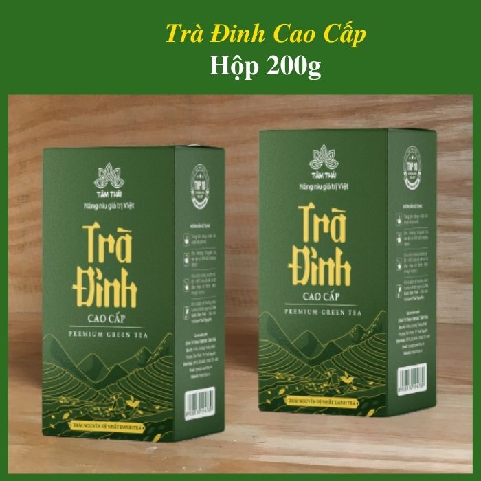 Trà Đinh Cao Cấp Hộp 200g Trà Xanh Tâm Thái Trà Đinh Tân Cương Thái Nguyên Cao Cấp Hộp 200g