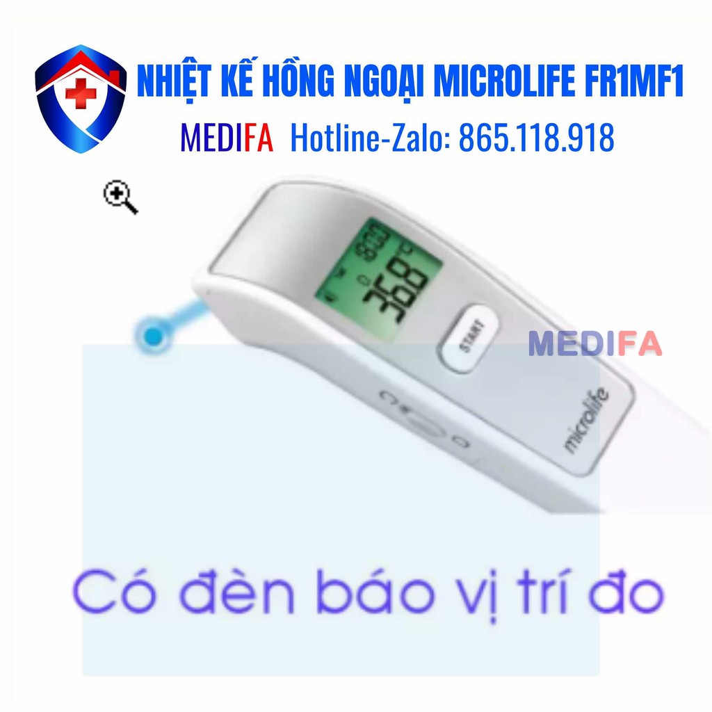 [SẴN HÀNG] Nhiệt kế hồng ngoại đo trán đa năng, FR1MF1, chính hãng Microlife/Thụy Sỹ, BH 2 năm 1 đổi 1