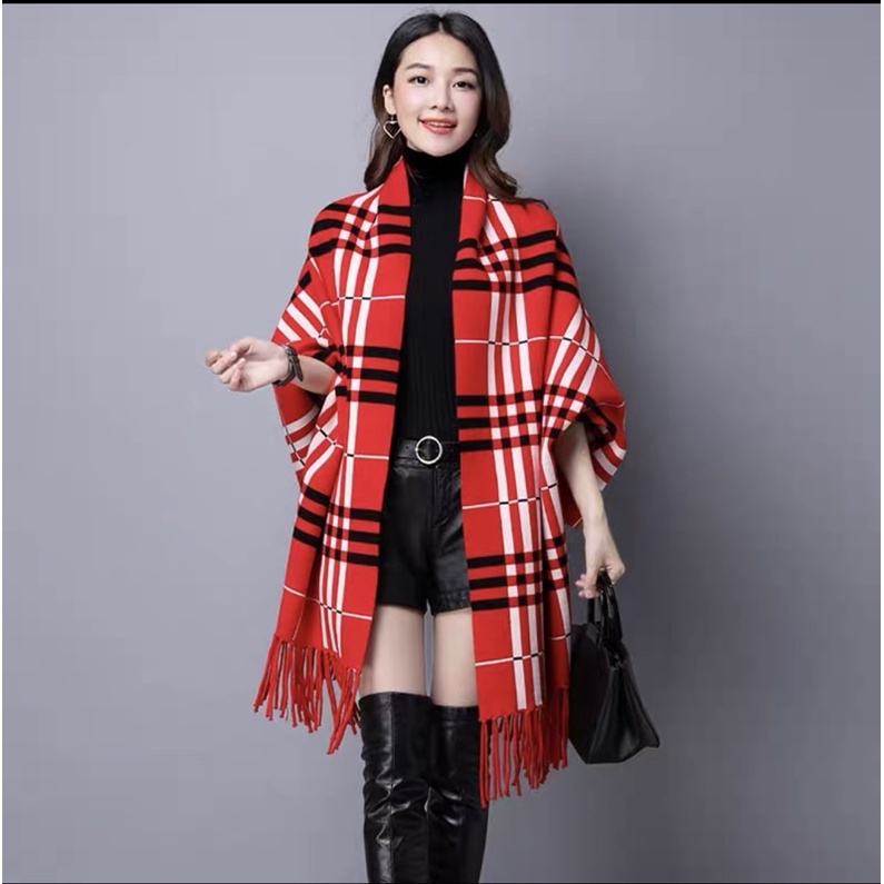 Áo len kiểu khăn choàng