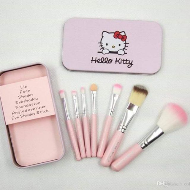 Bộ 7 cọ trang điểm hello kitty