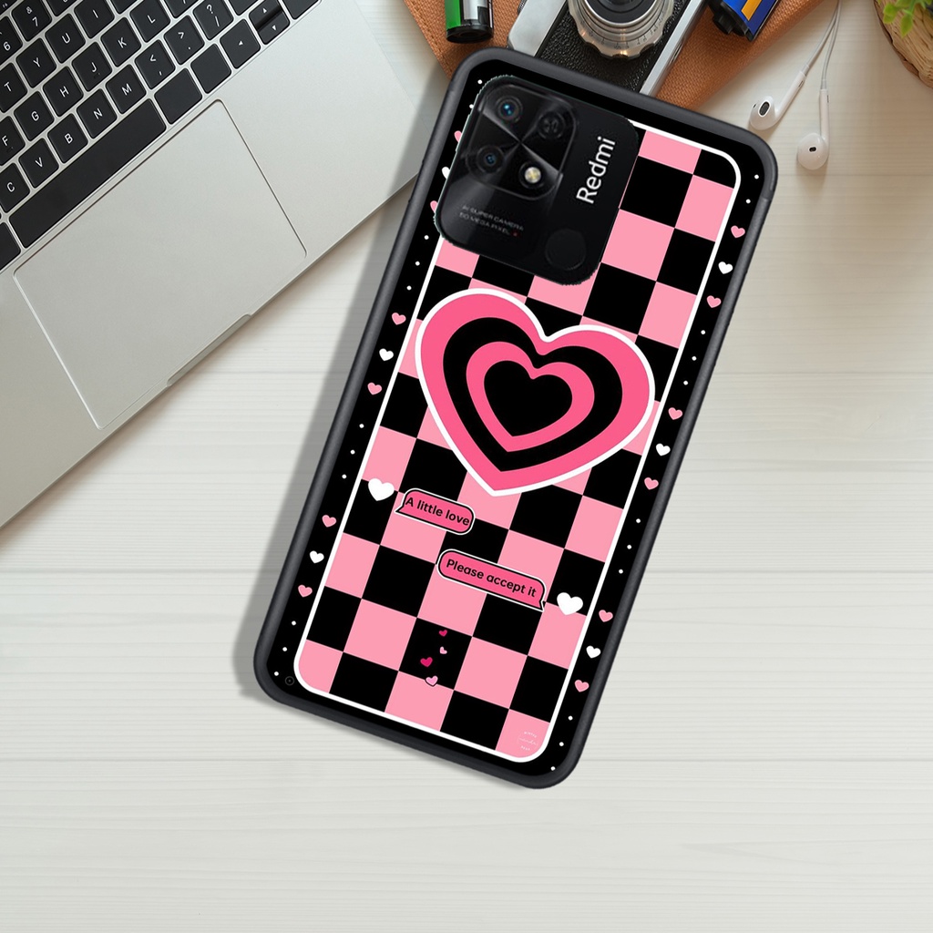 Ốp Lưng XIAOMI REDMI 9C - REDMI 10C - REDMI 10A  , In Hình &quot;Black Heart&quot; Phong Cách Đẹp.