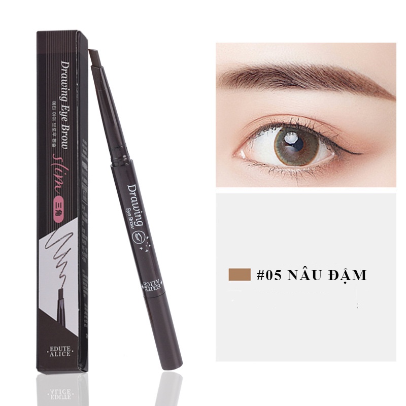 Chì Kẻ Mày 2 Đầu ETUDE ALICE Bền Màu Không Thấm Nước