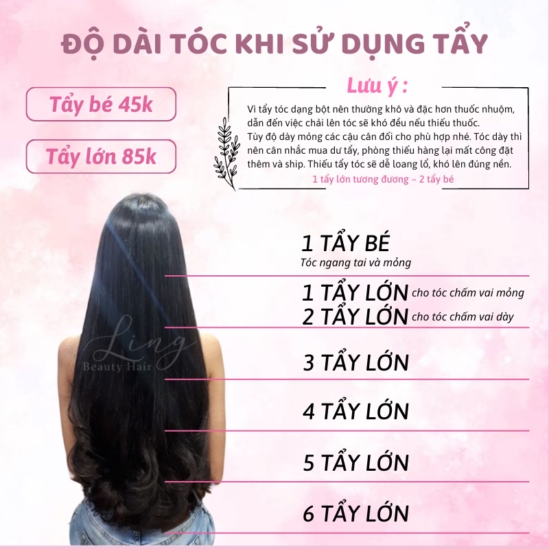 Bột tẩy tóc tặng kèm oxy siêu dưỡng và găng tay