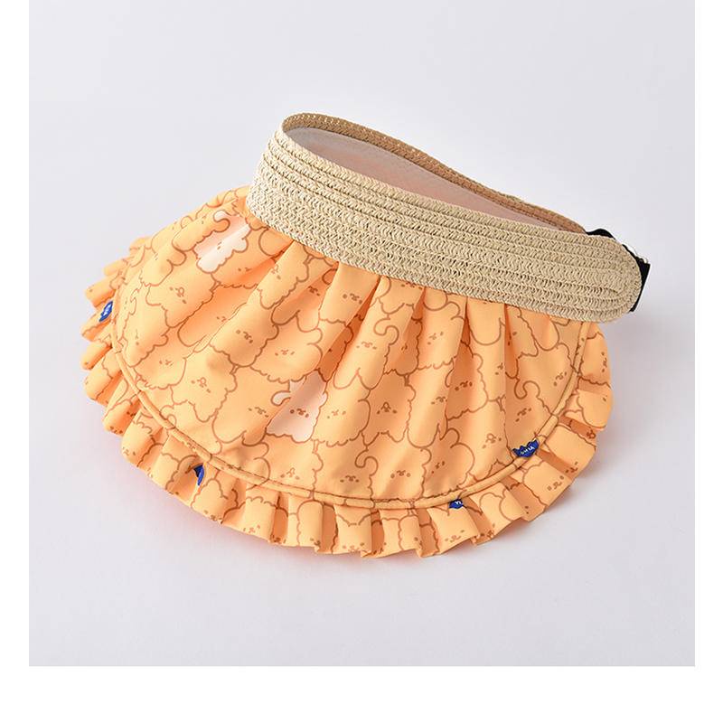 Nón Vành Rộng Hở Chóp Chống Nắng Thoáng Khí Phong Cách Hàn Quốc Thời Trang Mùa Hè Cho Bé