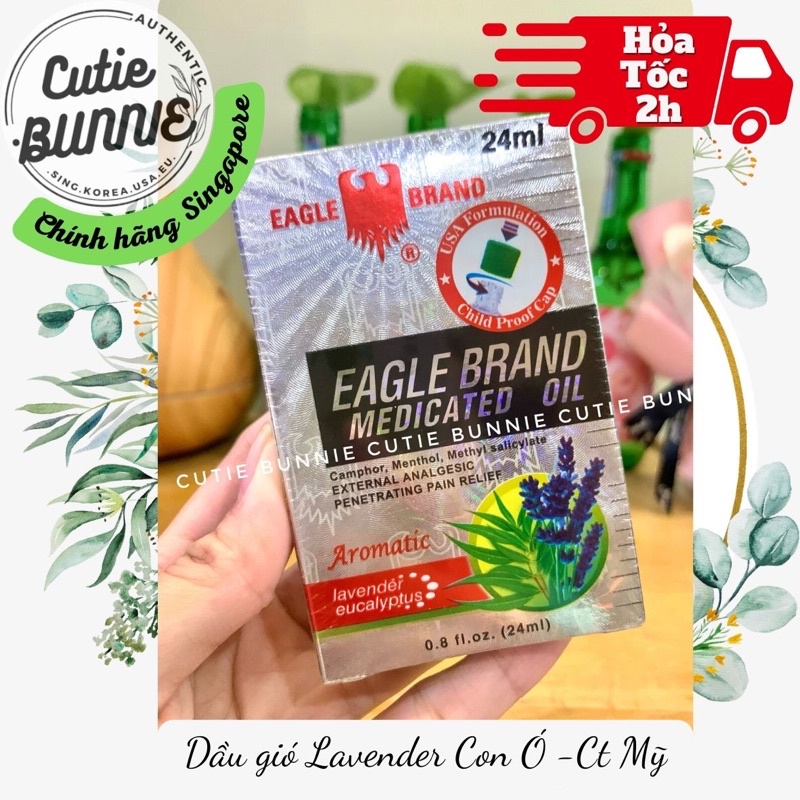 Dầu gió trắng Sing Lavender   date 2027 / Dầu gió Oải hương / Hàng nội địa Singapor