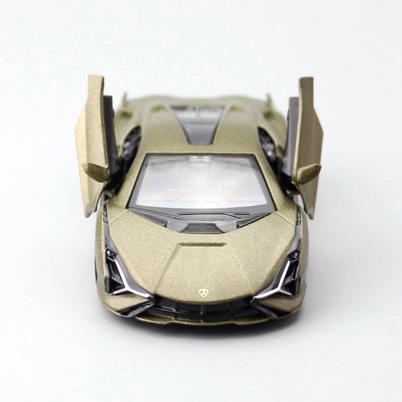 Xe mô hình ô tô đúc kim loại Lamborghini Sian tỷ 1:36 chạy cót, mở được cửa, Xe oto đồ chơi cho bé