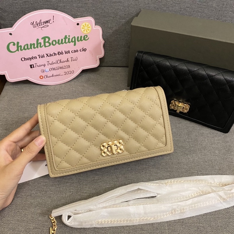 Túi xách nữ túi đeo chéo da sần 20cm full box
