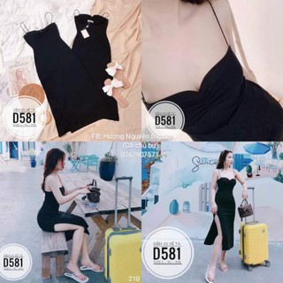 60-90kg bigsize đầm 2s xẻ tà d581