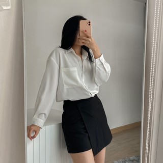 Áo sơ mi dài tay form rộng