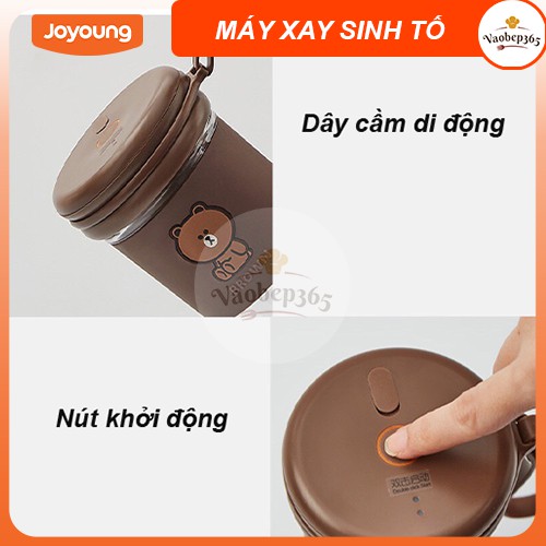 [CHUẨN CHÍNH HÃNG] Máy xay sinh tố mini cầm tay Joyoung. Bảo hành 6 tháng 1 đổi 1