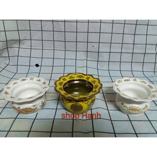 Lư hương kèm vành hứng tàn nhang _size nhí