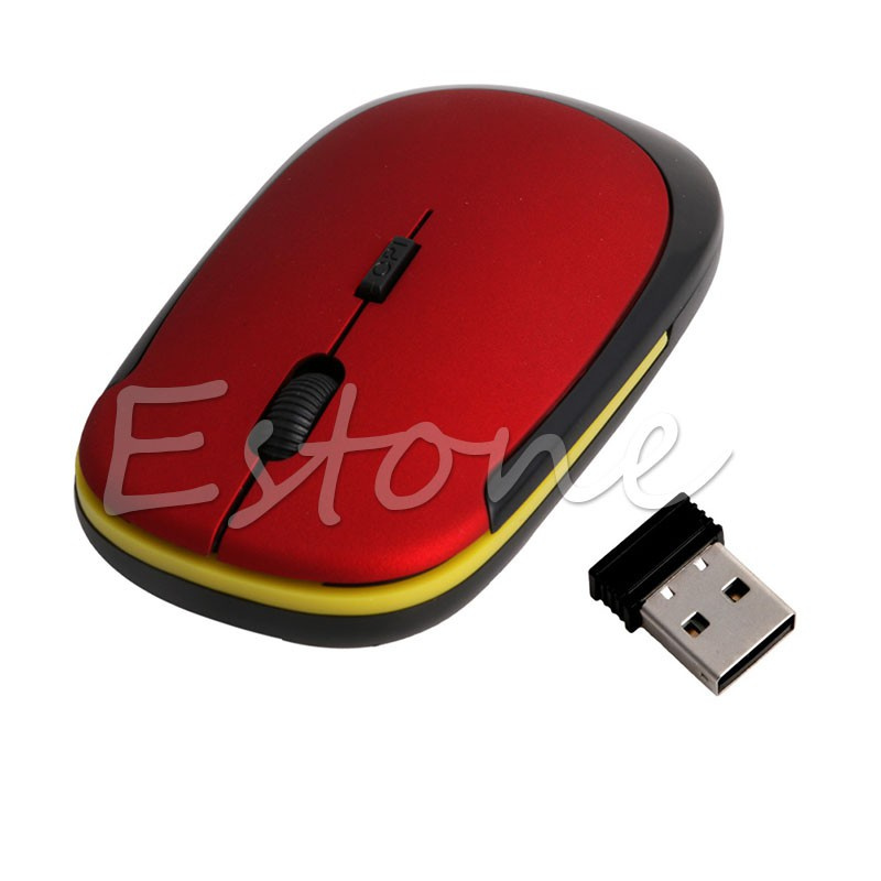 lucky* Ultra-Slim Mini USB 2.4G 2.4GHZ Wireless Optical Mouse Mice 1600 DPI