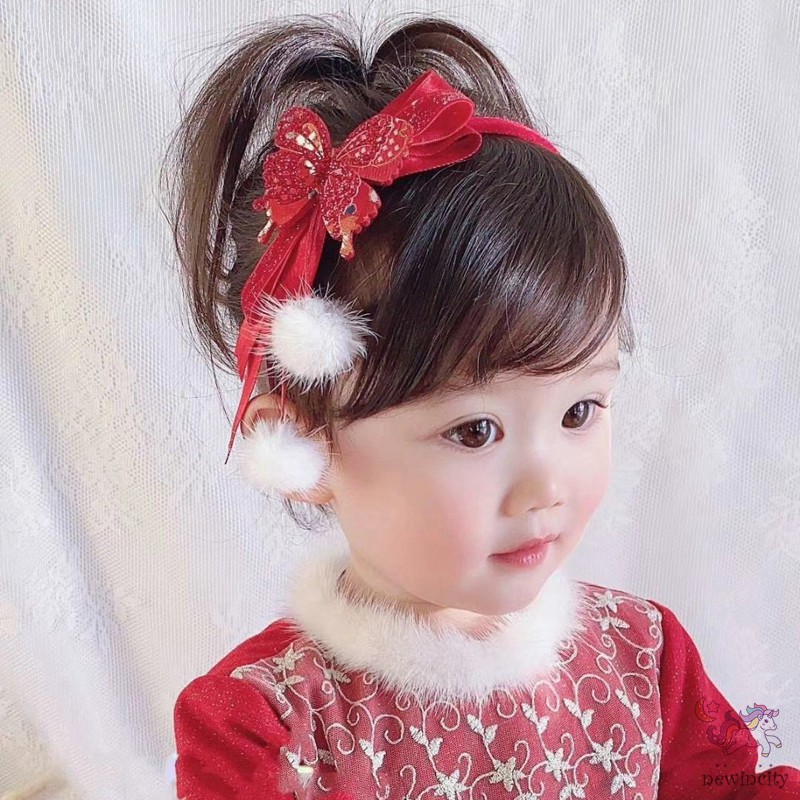 (Mới) Băng Đô Nơ Thiết Kế Đáng Yêu Cho Bé Gái