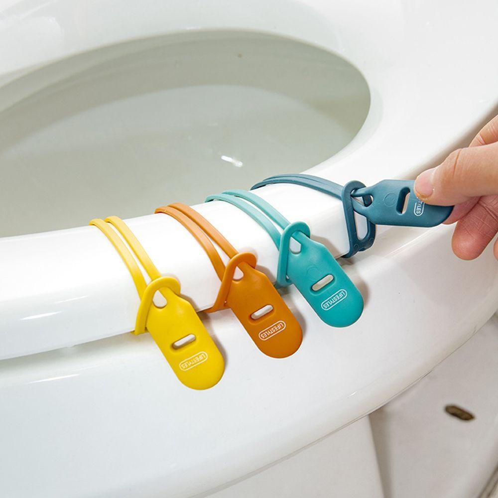 HARRIETT Dụng Cụ Nâng Bệ Ngồi Toilet Bằng Silicone Có Thể Thu Gọn Tiện Dụng