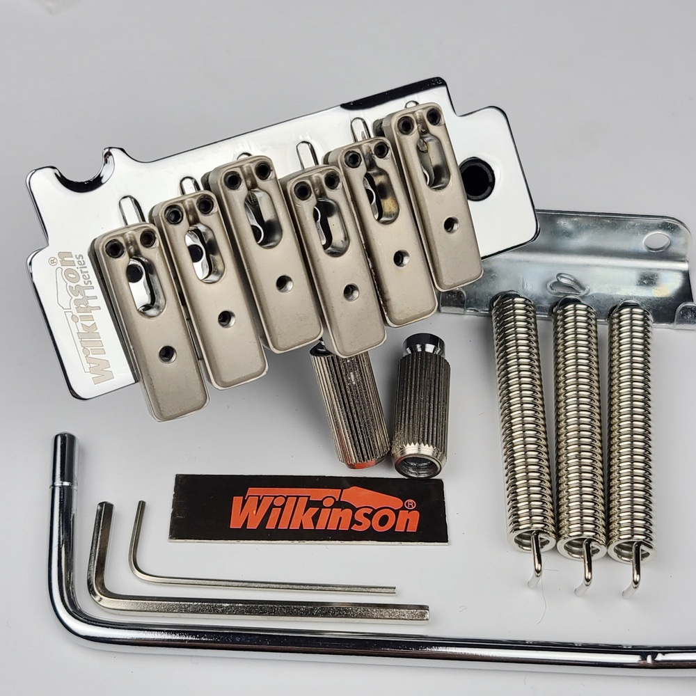 Ngựa Đàn Guitar Điện Wilkinson WOV10 2 Điểm Màu Bạc Chrome