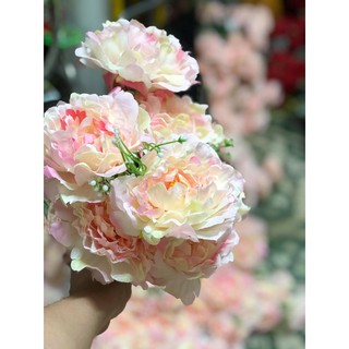 [HÀNG BÁN CHẠY] 1 Bó Hoa Hồng Hoa mẫu đơn giả ĐẠI Đạo cụ chụp ảnh cưới hoa trang trí đám cưới tuyệt đẹp 01