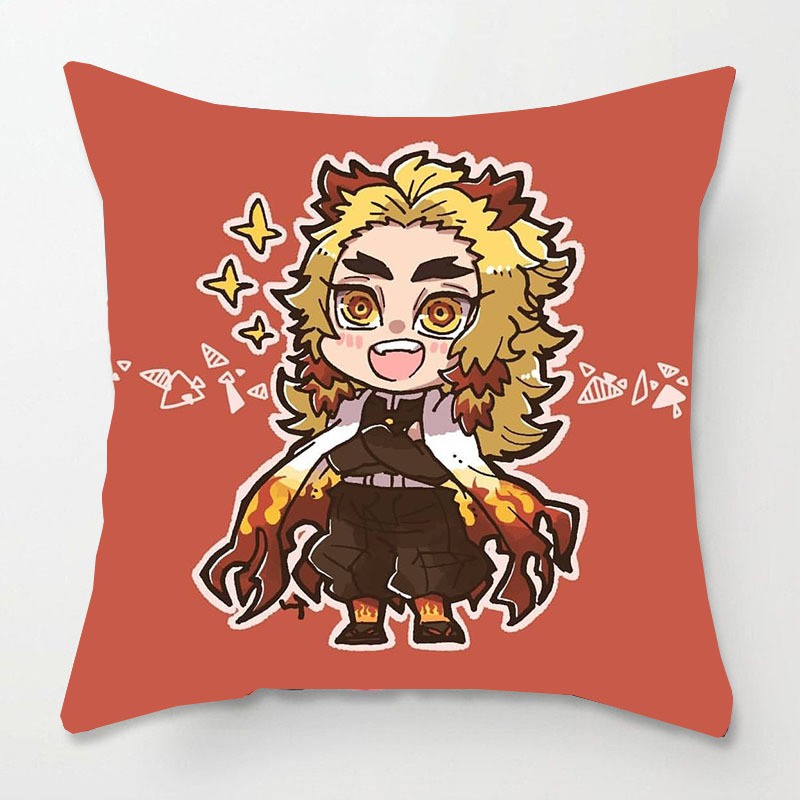 Gối IN HÌNH Kimetsu no Yaiba Thanh gươm diệt quỷ anime chibi ôm êm ái quà tặng dễ thương tiện lợi m02