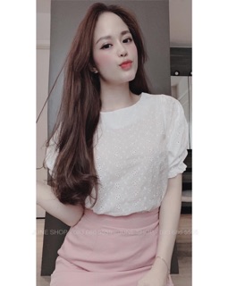 SET CÔNG SỞ ÁO LƯỚI MIX CHÂN VÁY